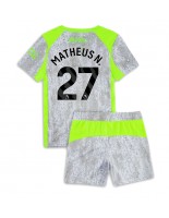 Manchester City Matheus Nunes #27 Alternativní dres pro děti 2025-26 Krátký Rukáv (+ trenýrky)